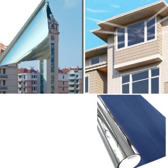 5 PCS Sunscreen Shading Film One-way Perspective Anti-peeping Glass Sticker, Specification: 60x100cm(Dark Blue Single Permeable)