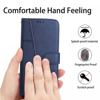 For Xiaomi 13 Ultra Stitching Calf Texture Buckle Leather Phone Case(Blue)