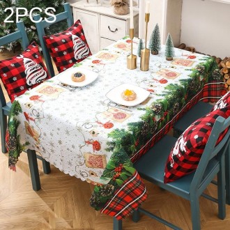 Christmas Printed Tablecloths Table Runners Christmas Tabletop Decorations 50 X 180cm(Type B)