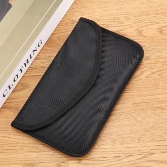 7-inch Signal Shielding Isolation Radiation-proof Mobile Phone Bag(Black)