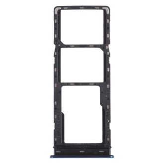 For infinix S5 X652 SIM Card Tray + SIM Card Tray + Micro SD Card Tray (Blue)