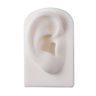 TX-S90 Simulation Ear Silicone Model For Practice Display, Style:Right Ear(White)