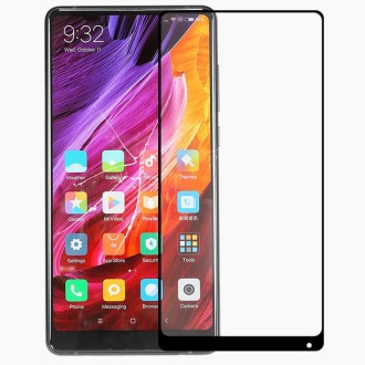 Front Screen Outer Glass Lens with OCA Optically Clear Adhesive for Xiaomi Mi Mix 2(Black)