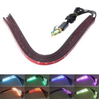 Flashing Lights 15W LED Car in The Network Lights One Drag Four Emblem Eyes Daytime Running Lights LED Universal Car Warning Str