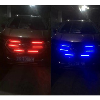 Flashing Lights 15W LED Car in The Network Lights One Drag Four Emblem Eyes Daytime Running Lights LED Universal Car Warning Str