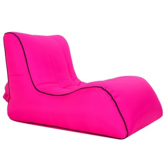 BB1803 Foldable Portable Inflatable Sofa Single Outdoor Inflatable Seat, Size: 70 x 60 x 55cm(Rose Red)