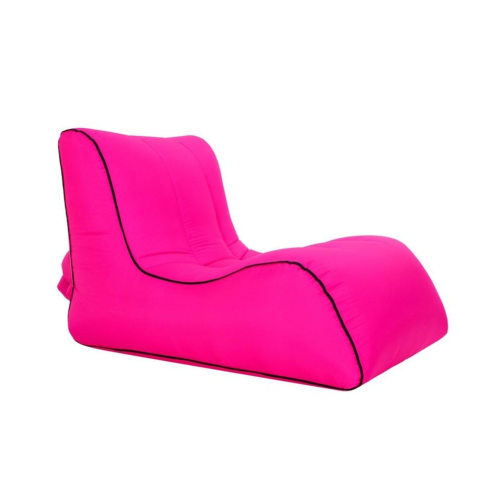 BB1803 Foldable Portable Inflatable Sofa Single Outdoor Inflatable Seat, Size: 70 x 60 x 55cm(Rose Red)