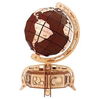 Wooden Puzzle Toy 3D Puzzle Assembly Box DIY Gift Desktop Ornaments, Style: Coffee Ball Ornament