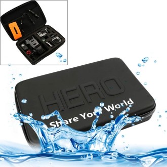 Shockproof Waterproof Portable Travel Case for GoPro Hero11 Black / HERO10 Black / HERO9 Black / HERO8 Black / HERO7 /6 /5 /5 Se