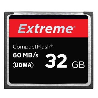 32GB Extreme Compact Flash Card, 400X Read  Speed, up to 60 MB/S (100% Real Capacity)