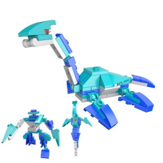 1601C Plesiosaur CAYI 3 In 1 Mecha Dinosaur Small Particles Puzzle Building Blocks Children Toys