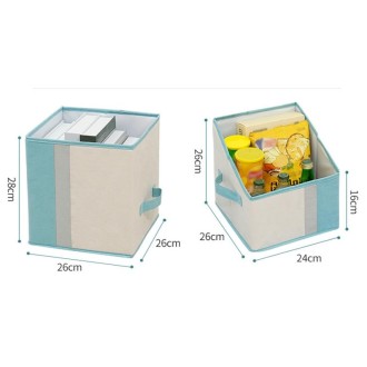 Foldable Household Sundries Storage Box Snack Book Basket, Spec: Diagonal (Yellow)