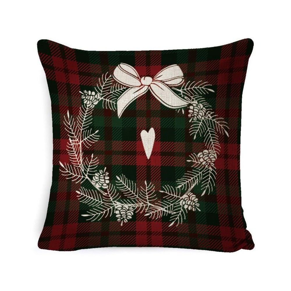 Christmas Decoration Linen Pillowcase Without Pillow Core, Size: 45 x 45cm(SDBZ-00117)