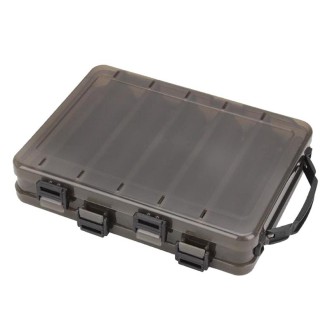 HB327 14 Grids Double Side Luya Tool Box Translucent Bait Organizer(Black)