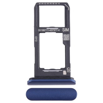 For Sony Xperia 10 II Original SIM + Micro SD Card Tray (Blue)