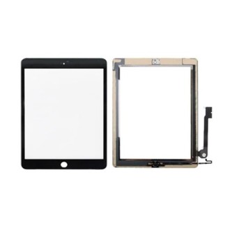 Controller Button + Home Key Button PCB Membrane Flex Cable + Touch Panel Installation Adhesive  Touch Panel for iPad 4(Black)