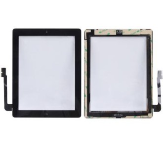 (Controller Button + Home Key Button PCB Membrane Flex Cable + Touch Panel Installation Adhesive)  Touch Panel for New iPad (iPa