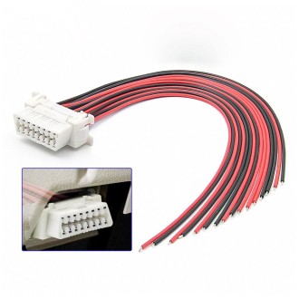 30cm 16Pin Fixed Terminal Extension Cable Female Plug for Honda