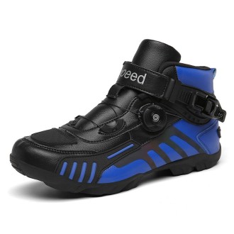 2006 Outdoor Cross-Country Motorcycle Riding Short Boots, Size: 42(Blue)