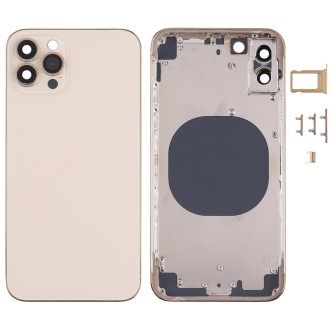 Back Housing Cover with Appearance Imitation of iP13 Pro for iPhone X(Gold)