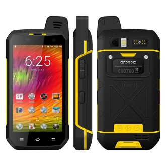 UNIWA B6000 PTT Walkie Talkie Rugged Phone, 4GB+64GB, IP68 Waterproof Dustproof Shockproof, 5000mAh Battery, 4.7 inch Android 9.