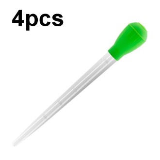 4pcs Small Fish Tank Water Change Suction Pooper Manual Mini Suction Tube(Green)