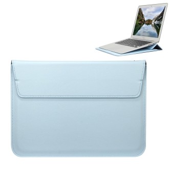 Universal Envelope Style PU Leather Case with Holder for Ultrathin Notebook Tablet PC 15.4 inch, Size: 39x28x1.5cm(Blue)