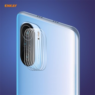 For Xiaomi Mi 11X / 11X Pro / 11i 5 PCS Hat-Prince ENKAY 0.2mm 9H 2.15D Round Edge Rear Camera Lens Tempered Glass Film Protecto