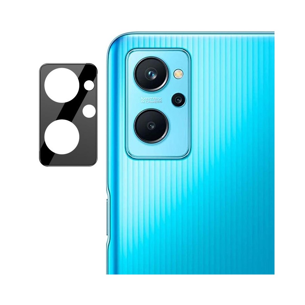 For OPPO Realme 9i Global imak Integrated Rear Camera Lens Tempered Glass Film with Lens Cap Black Version