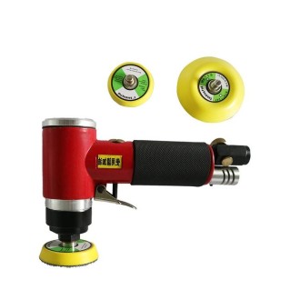 Pneumatic Polishing Machine Sandpaper Machine Car Waxing Machine(Red With 2 inch 3 inch Pallet)