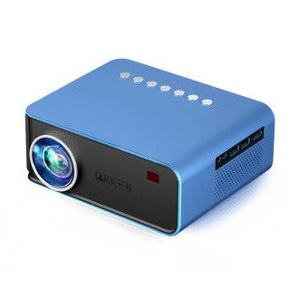 T4 Same Screen Version 1024x600 1200 Lumens Portable Home Theater LCD Projector, Plug Type:UK Plus(Blue)