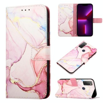 For alcatel 1S (2021) / 3L (2021) PT003 Marble Pattern Flip Leather Phone Case(LS005)