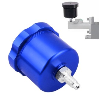 XH-BK017 Car Racing Drift Modified Aluminum Alloy CNC Competitive Hydraulic Handbrake Oil Tank Pot (Blue)