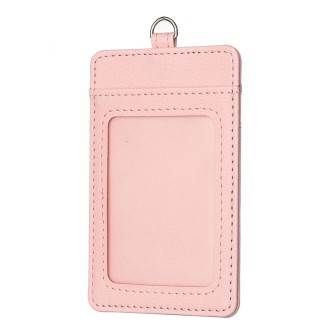 BFK15 Vertical ID Card Bag with Lanyard(Pink)