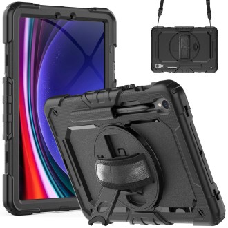 For Samsung Galaxy Tab S9 / S8 / S7 Silicone + PC Tablet Case(Black)