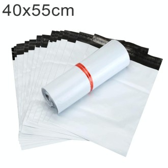 100 PCS / Roll Thick Express Bag Packaging Bag Waterproof Plastic Bag, Size: 55x65cm(White)