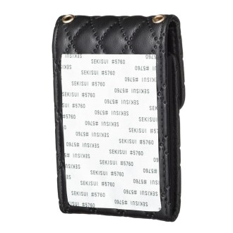 BFK08 Vertical Card Bag Mobile Phone Back Sticker(Black)