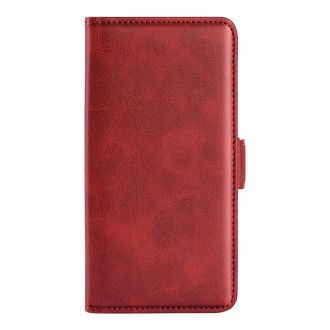 For Ulefone note 10 Dual-side Magnetic Buckle Leather Phone Case(Red)