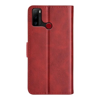 For Ulefone note 10 Dual-side Magnetic Buckle Leather Phone Case(Red)