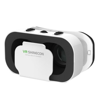 VRSHINECON G05 5th 3D VR Glasses Virtual Headset Digital Glasses(White)