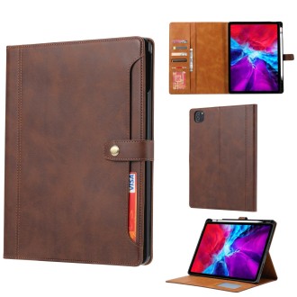 For iPad Pro 11 inch (2020) Calf Texture Double Fold Clasp Horizontal Flip Leather Tablet Case with Photo Frame & Holder & Card 