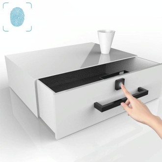 T4 Micro USB Charging Drawer Cabinet Door ABS Smart Fingerprint Lock