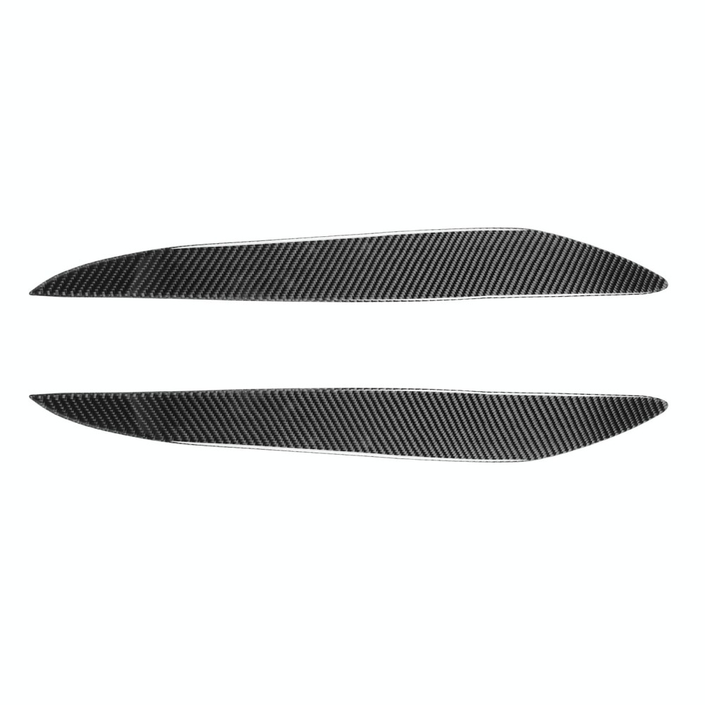 2 PCS / Set Carbon Fiber Car Lamp Eyebrow Decorative Sticker for Mazda 3 2010-2013 / M3 Xingcheng, Drop Glue Version