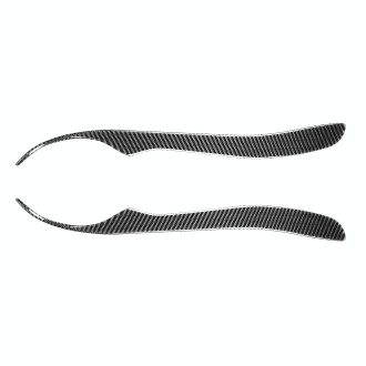 2 PCS / Set Carbon Fiber Car Lamp Eyebrow Decorative Sticker for Lexus IS200 1998-2005, Drop Glue Version