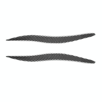 2 PCS / Set Carbon Fiber Car Lamp Eyebrow Decorative Sticker for Lexus IS250/ IS300 2006-2012, Drop Glue Version