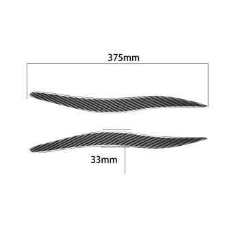 2 PCS / Set Carbon Fiber Car Lamp Eyebrow Decorative Sticker for Lexus IS250/ IS300 2006-2012, Drop Glue Version