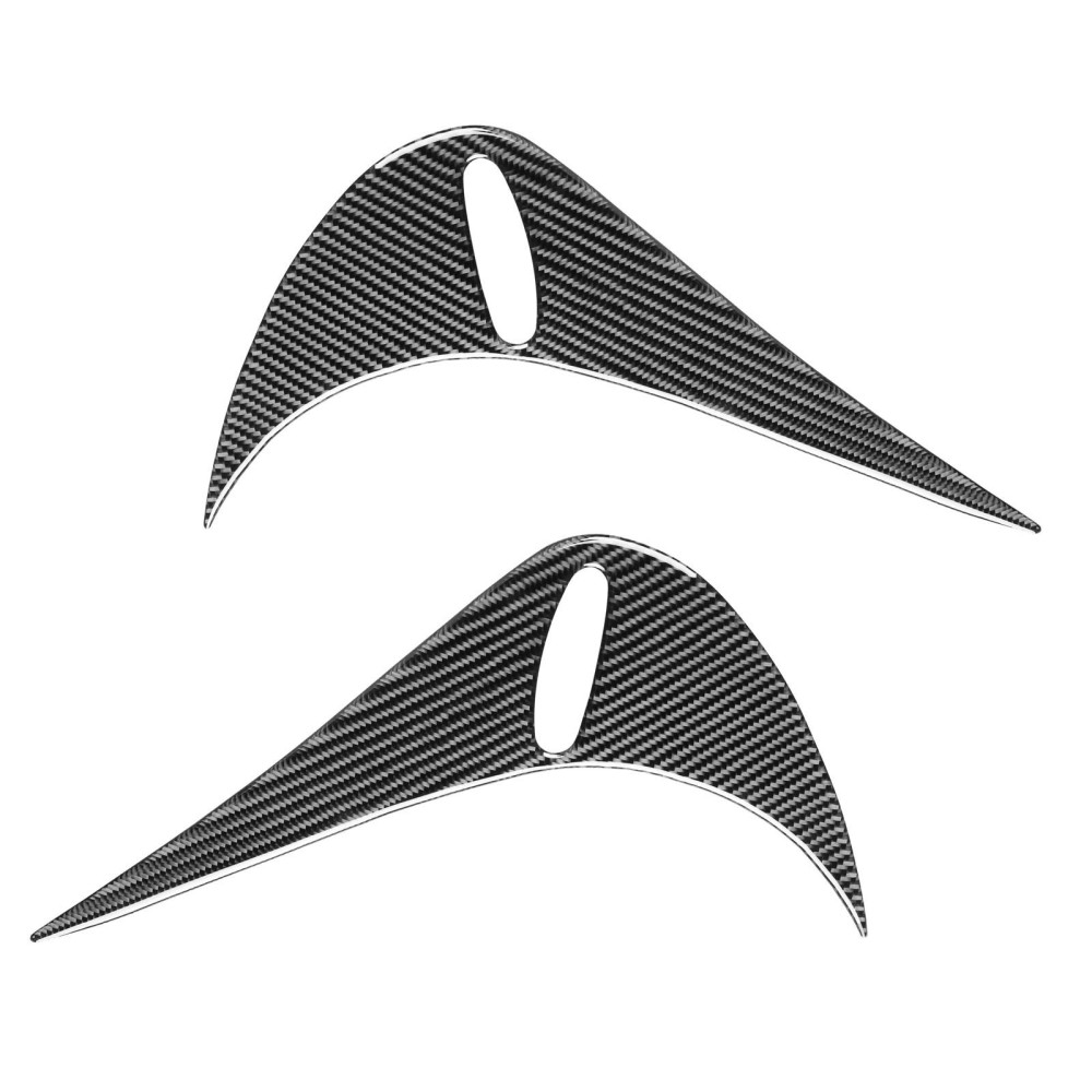 2 PCS / Set Carbon Fiber Car Back Lamp Eyebrow Decorative Sticker for Toyota GT86 / Subaru BRZ 2012-2016, Drop Glue Version