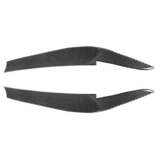 2 PCS / Set Carbon Fiber Car Lamp Eyebrow Decorative Sticker for BMW 5 Series G30 / G38 2018, Drop Glue Version