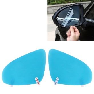 For BMW X5 / X6 2014-2018 Car PET Rearview Mirror Protective Window Clear Anti-fog Waterproof Rain Shield Film