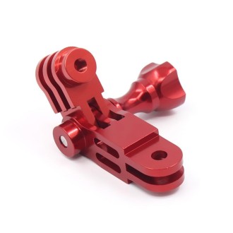 Action Camera Universal Aluminum Alloy Three-way Adjustment Arm 360 Degree Adapter(Red)